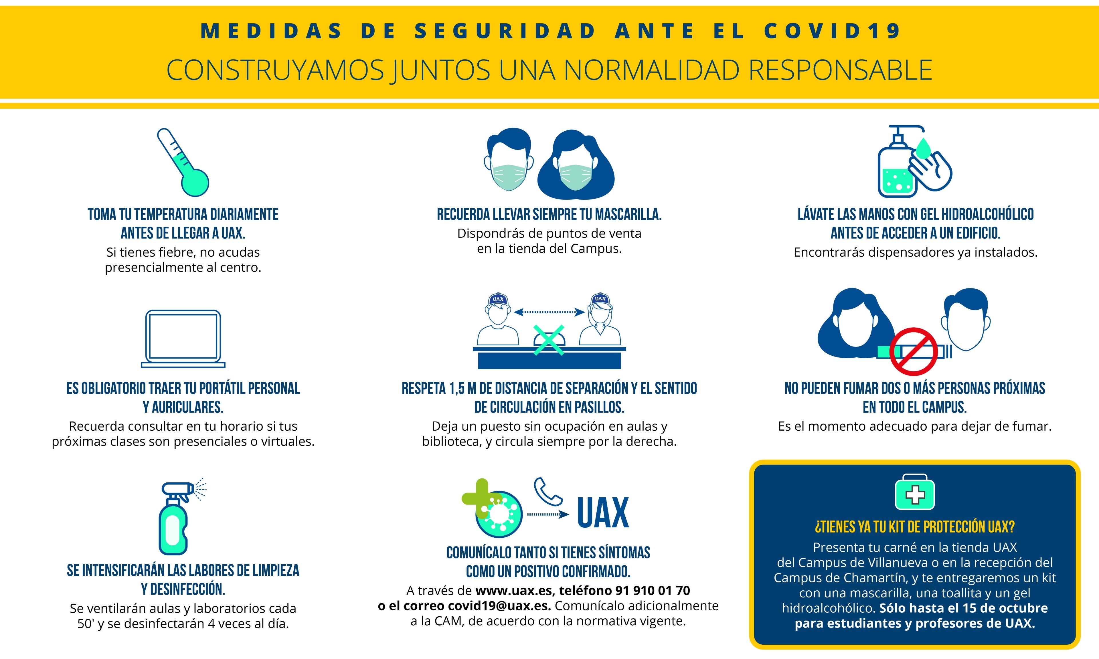 Protocolo De Actuacion Covid Para Estudiantes Uax calendario escolar uax