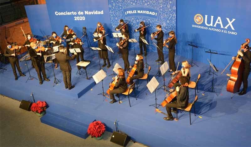 orquesta uax en concierto navidad 2020